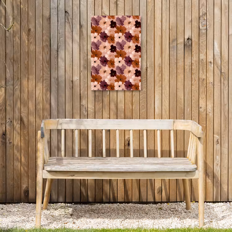 Bloemen - Abstract - Aardetinten Tuinposter op houten frame 2 cm dik klein 841 -sfeer4