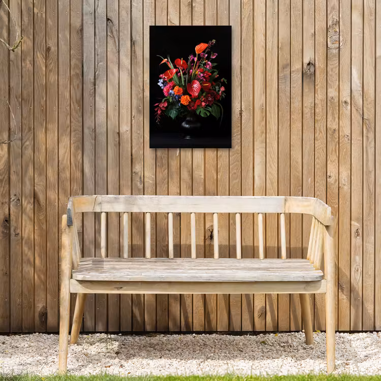 Bloemen - Boeket - Sierlijk Tuinposter op houten frame 2 cm dik klein -sfeer4