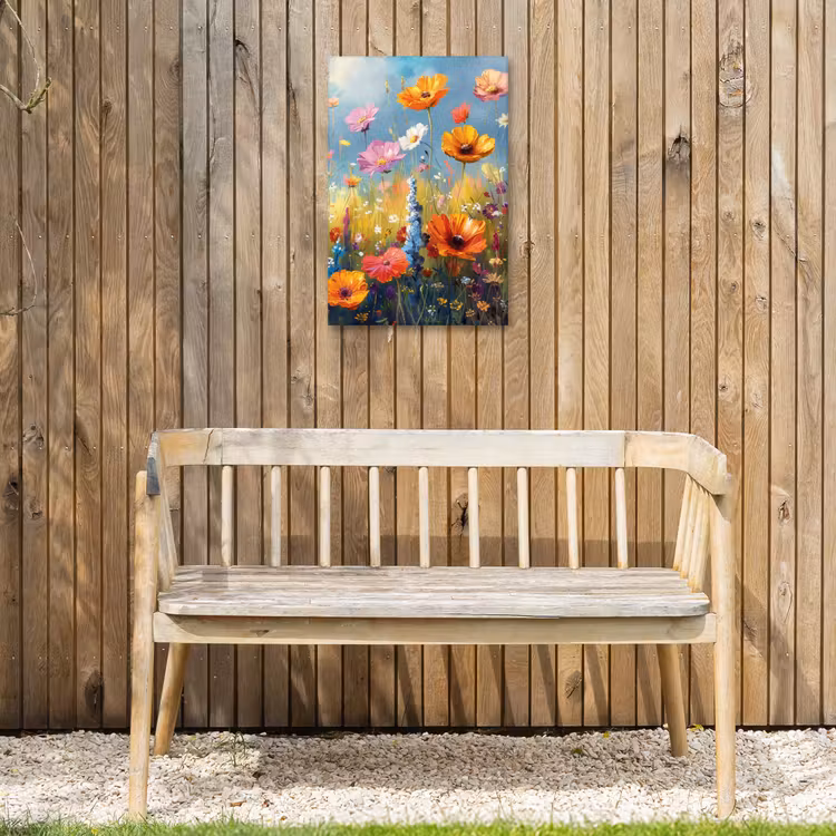 Bloemen - Natuur - Botanisch - Kunst Tuinposter op houten frame 2 cm dik klein -sfeer4