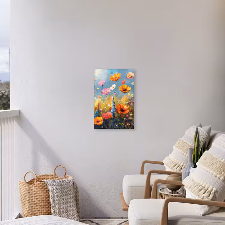Bloemen - Natuur - Botanisch - Kunst Tuinposter op houten frame 2 cm dik klein -sfeer1