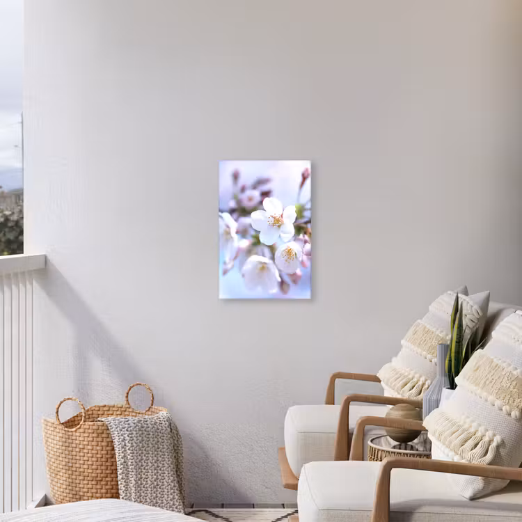Bloemen - Sakura - Tak - Bloesem takken Tuinposter op houten frame 2 cm dik klein -sfeer1