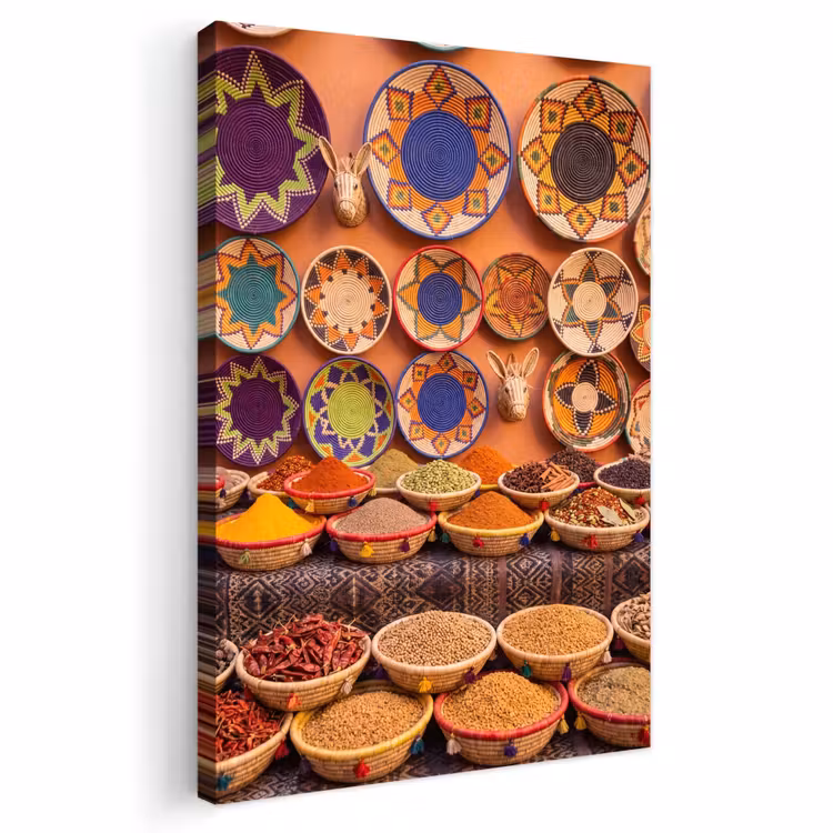 Outdoor Canvas Print - Food - Colorful - Culture - Eten - Kleurrijk - Cultuur Tuinposter op houten frame 2 cm dik klein