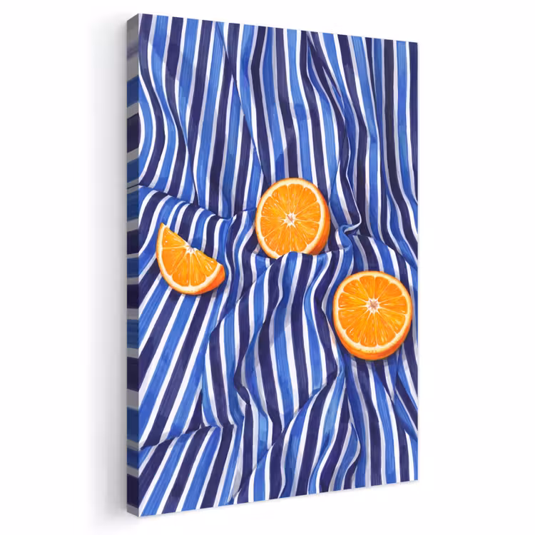Outdoor Canvas Print - Food - Fruit - Orange - Eten - Fruit - Oranje Tuinposter op houten frame 2 cm dik klein