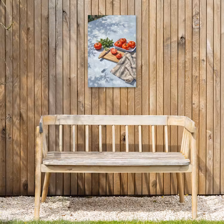 Eten - Keuken - Ingrediënten - Stillleven - Rood Tuinposter op houten frame 2 cm dik klein -sfeer4