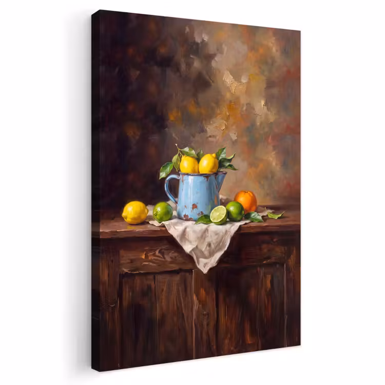 Outdoor Canvas Print - Food - Still Life - Classical - Eten - Stilleven - Klassiek Tuinposter op houten frame 2 cm dik klein