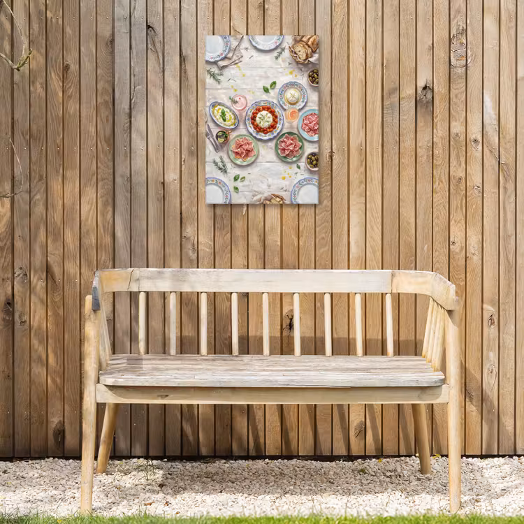 Eten - Tafel - Divers - Modern Tuinposter op houten frame 2 cm dik klein -sfeer4