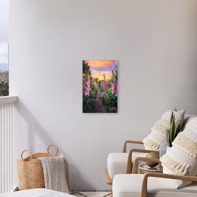 Vingerhoedskruid - Bloemen - Tuin Tuinposter op houten frame 2 cm dik klein -sfeer1