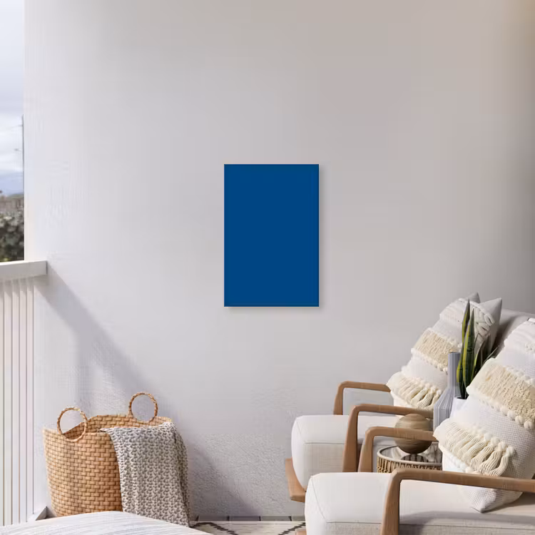 Free - Groove - Blauw Tuinposter op houten frame 2 cm dik klein 841 -sfeer1
