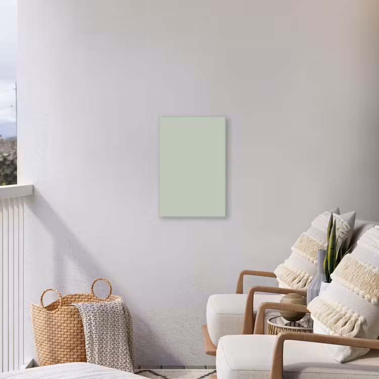 Frosted - Mint - Groen Tuinposter op houten frame 2 cm dik klein 841 -sfeer1