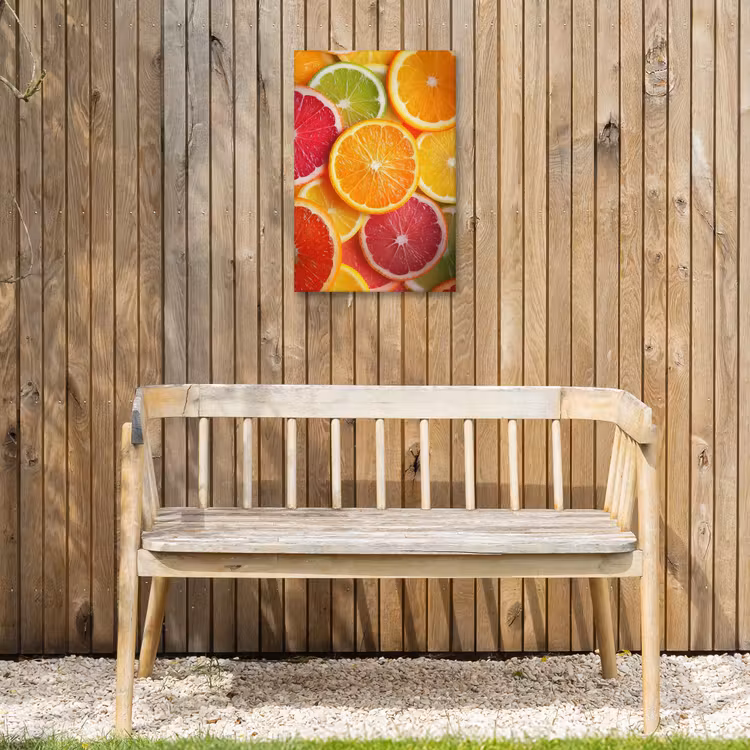 Fruit - Kleurrijk - Close up Tuinposter op houten frame 2 cm dik klein -sfeer4