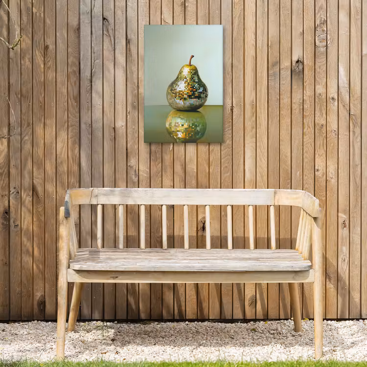 Fruit - Disco - Art - Glitter Tuinposter op houten frame 2 cm dik klein -sfeer4
