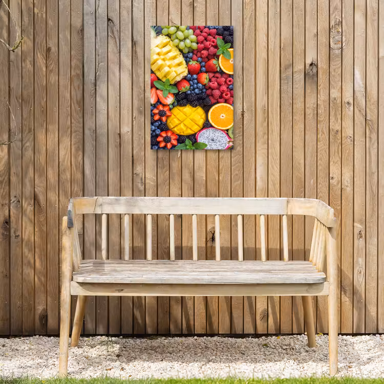 Fruit - Vers - Kleurrijk - Eten Tuinposter op houten frame 2 cm dik klein -sfeer4