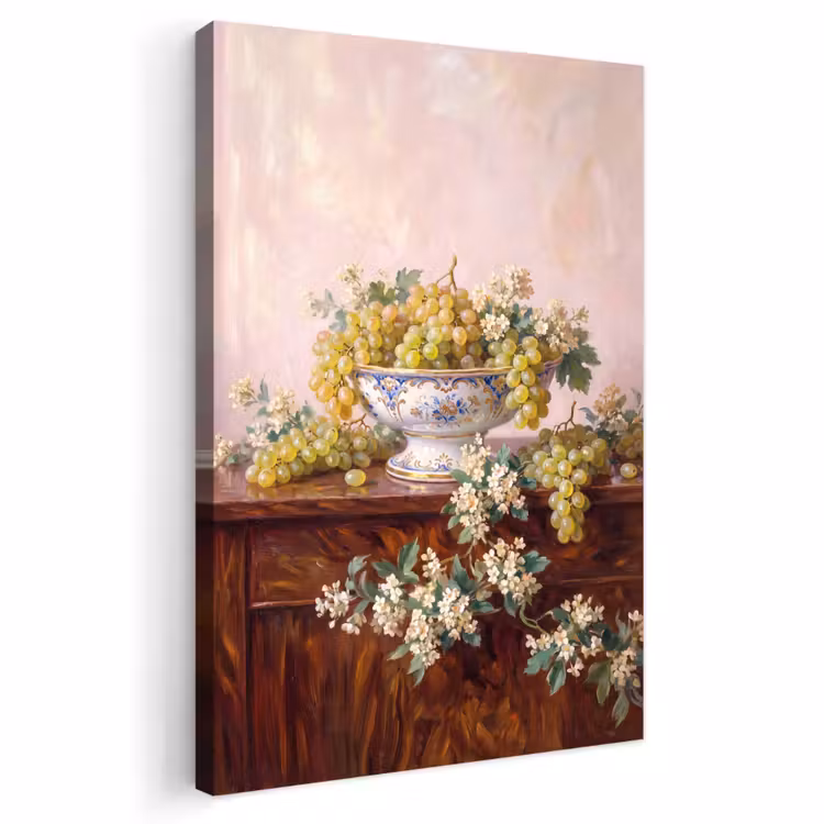 Outdoor Canvas Print - Fruit - Still Life - Classical - Fruit - Stilleven - Klassiek Tuinposter op houten frame 2 cm dik klein
