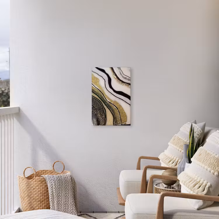 Edelsteen - Abstract - Marmer - Natuur Tuinposter op houten frame 2 cm dik klein -sfeer1