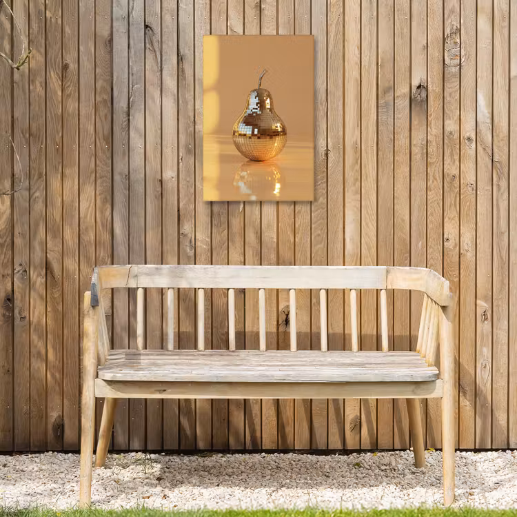 Goud - Disco - Glitter - Peer Tuinposter op houten frame 2 cm dik klein -sfeer4