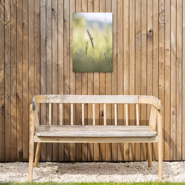 Graan - Aar - Natuur - Groen - Detail Tuinposter op houten frame 2 cm dik klein -sfeer4