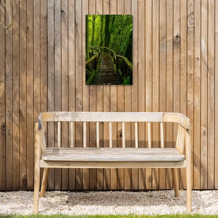 Groene Oase van Rust Tuinposter op houten frame 2 cm dik klein -sfeer4