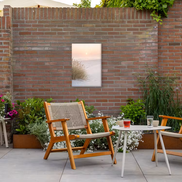 Horizon - Duinlandschap - Zand Tuinposter op houten frame 2 cm dik klein -sfeer3