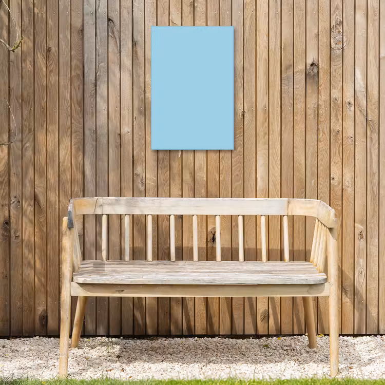 Ice - Blue - Blauw Tuinposter op houten frame 2 cm dik klein 841 -sfeer4