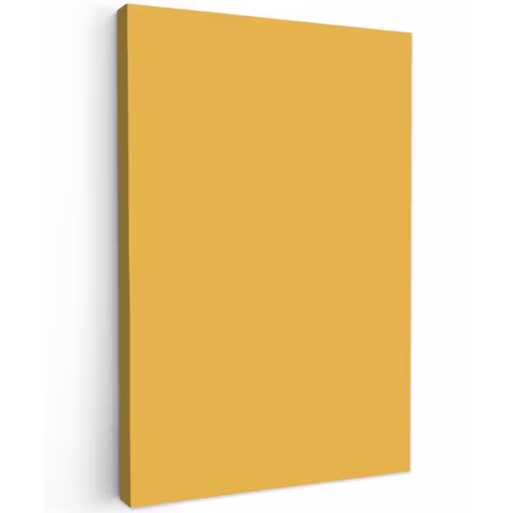 Joyful - Mustard - Geel Tuinposter op houten frame 2 cm dik klein 841 -3d