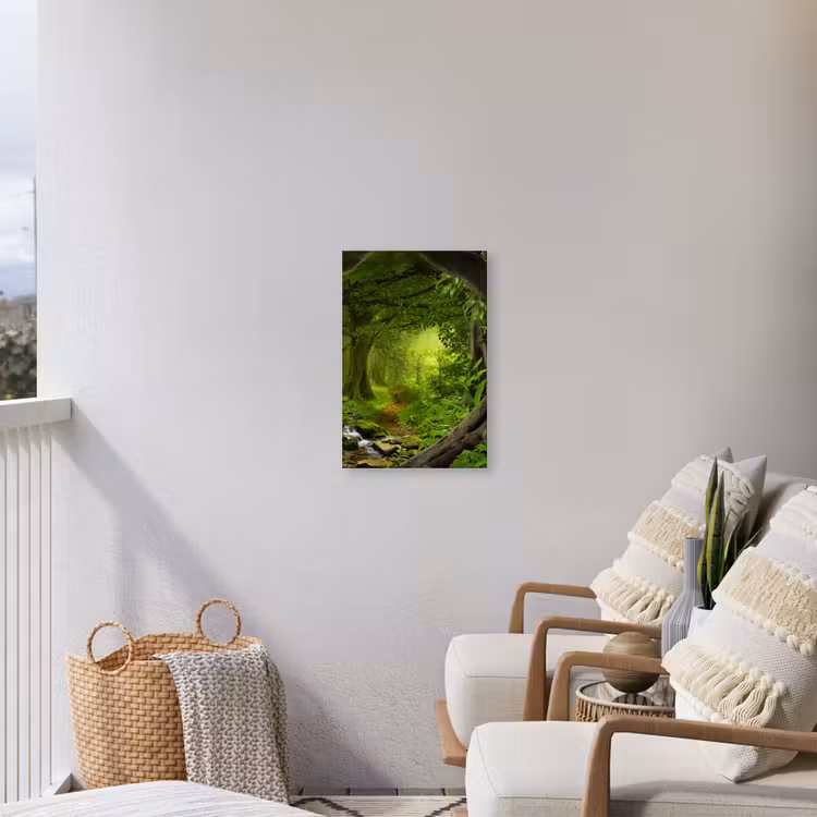 Jungle - Groen - Natuur - Tropisch - Planten Tuinposter op houten frame 2 cm dik klein -sfeer1