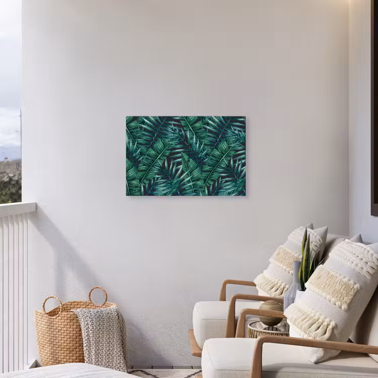 Jungle - Bladeren - Tropisch Tuinposter op houten frame 2 cm dik middel -sfeer1