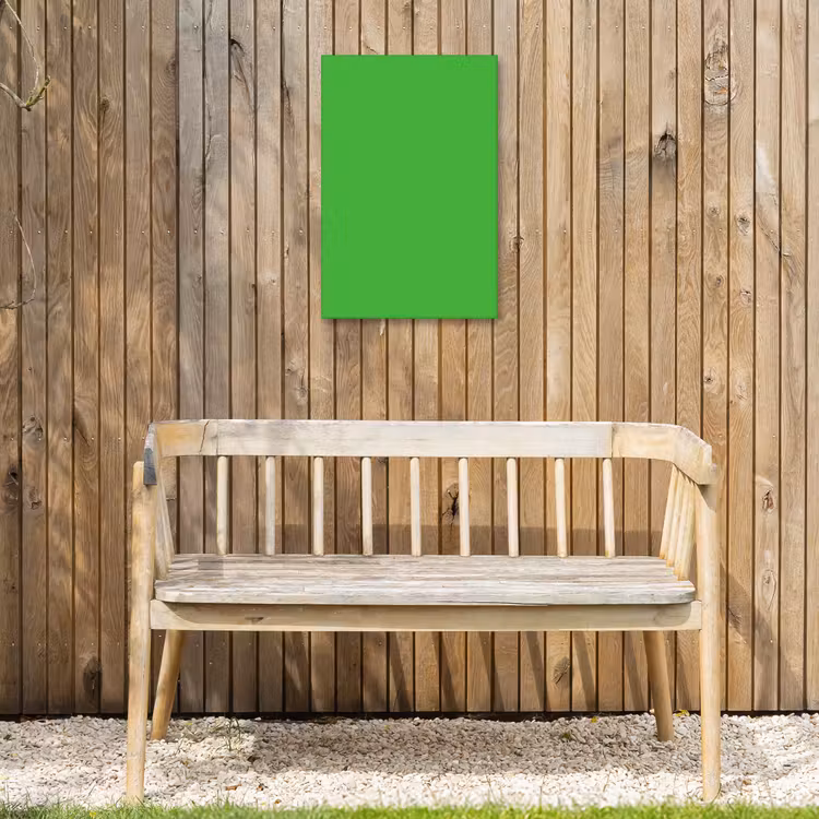 Kelly - Green - Groen Tuinposter op houten frame 2 cm dik klein 841 -sfeer4