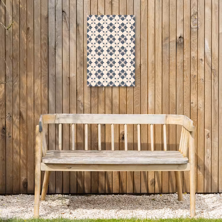 Bladvorm - Klassiek - Kleurrijk Tuinposter op houten frame 2 cm dik klein 841 -sfeer4