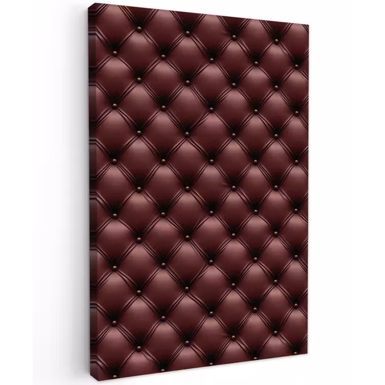 Leer - Patroon - Bordeaux Tuinposter op houten frame 2 cm dik klein 841 -3d