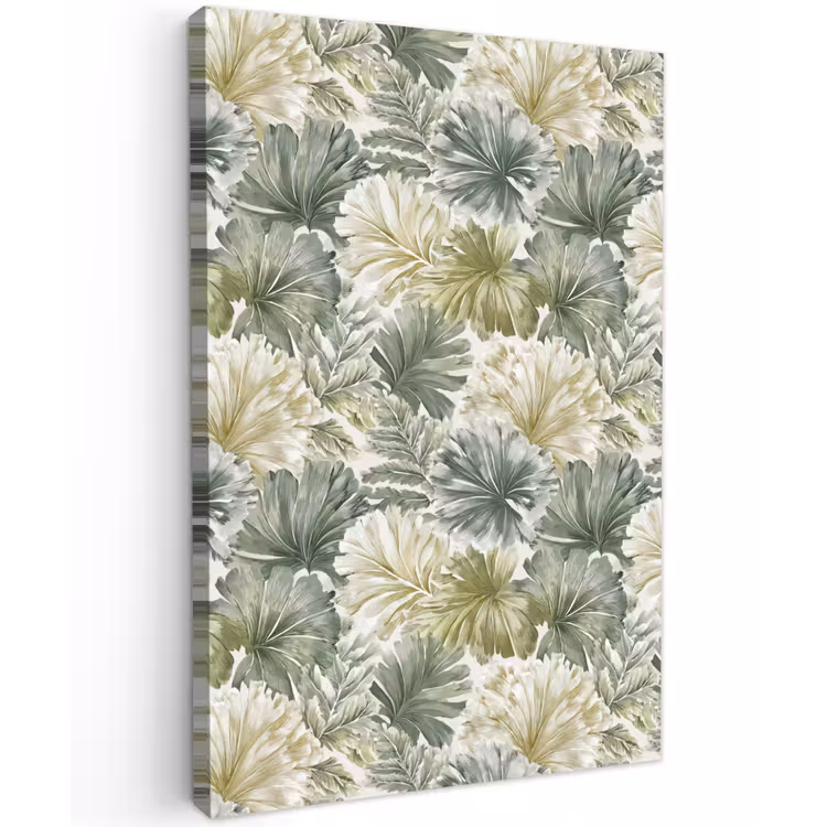 Bladeren - Botanisch - Groen Tuinposter op houten frame 2 cm dik klein 841 -3d