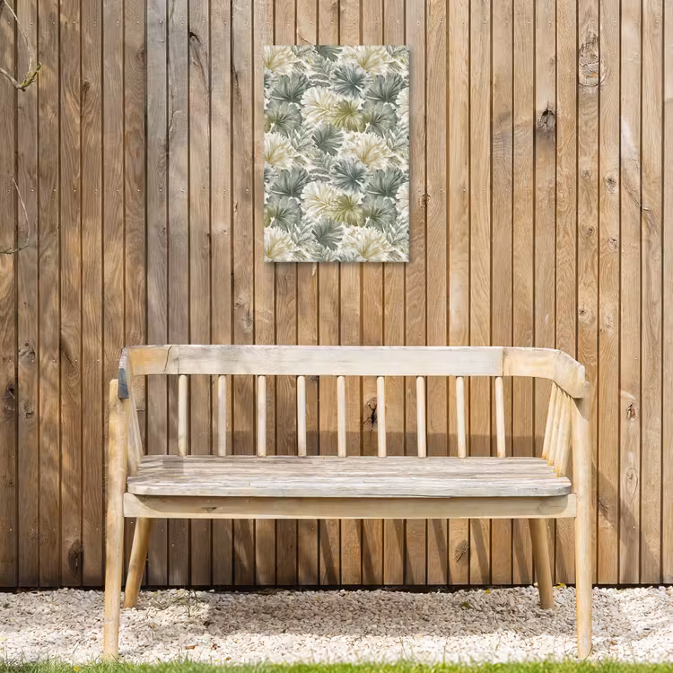 Bladeren - Botanisch - Groen Tuinposter op houten frame 2 cm dik klein 841 -sfeer4