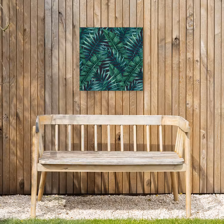 Bladeren - Inductie beschermer - Jungle - Tropical Tuinposter op houten frame 2 cm dik klein -sfeer4