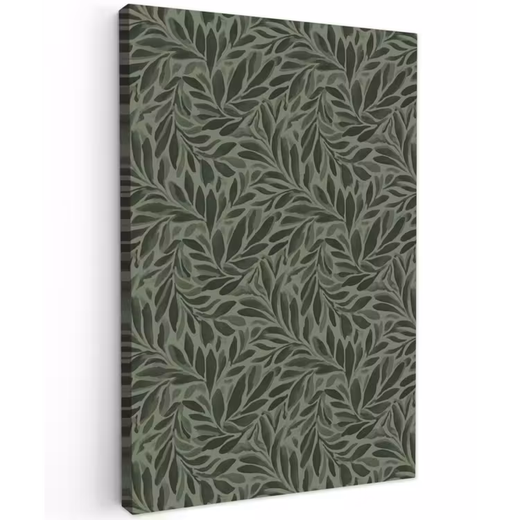 Bladeren - Organisch - Groen Tuinposter op houten frame 2 cm dik klein 841 -3d