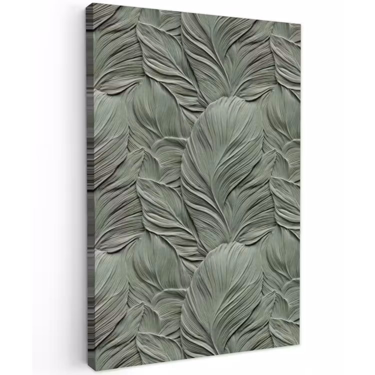 Bladeren - Textuur - Groen Tuinposter op houten frame 2 cm dik klein 841 -3d