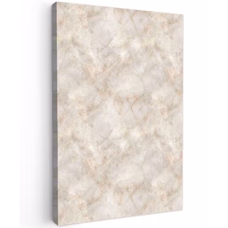 Lichtbeige - Goudbruine Nerven - Marmer Tuinposter op houten frame 2 cm dik klein 841 -3d
