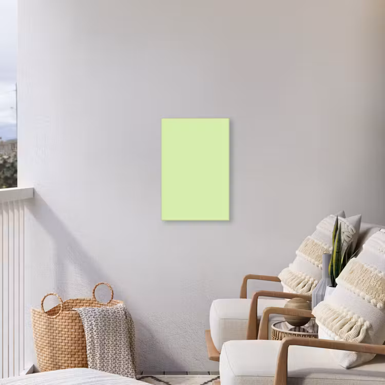 Light - Lime - Groen Tuinposter op houten frame 2 cm dik klein 841 -sfeer1