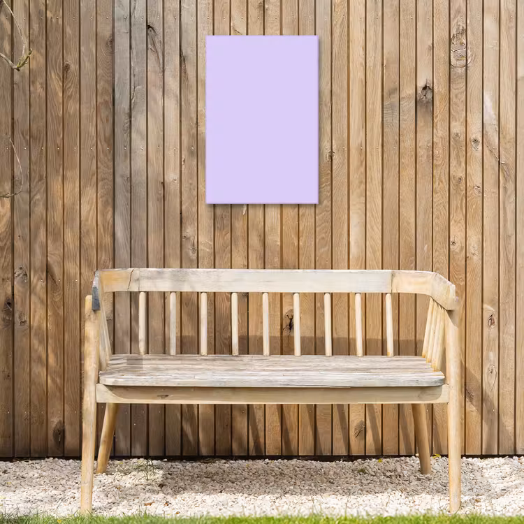 Light - Orchid - Paars Tuinposter op houten frame 2 cm dik klein 841 -sfeer4