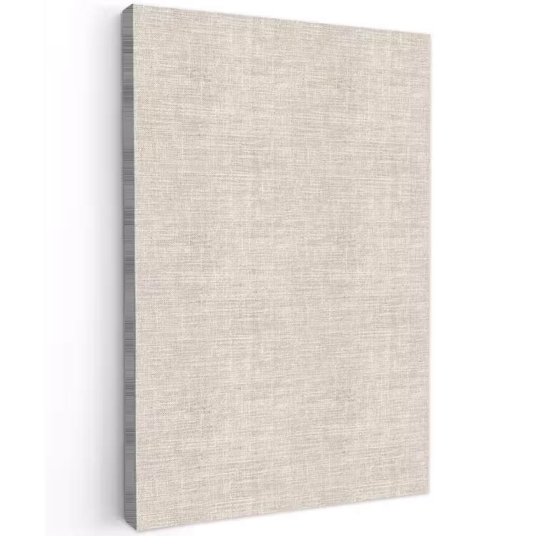 Linnen - Textuur - Beige Tuinposter op houten frame 2 cm dik klein 841 -3d