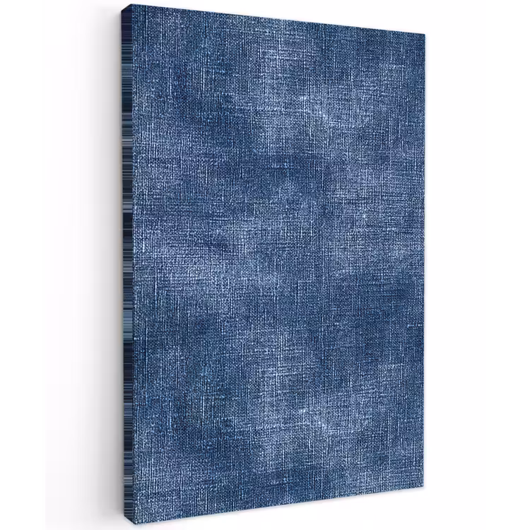 Linnen - Textuur - Patroon - Denim - Rustiek Tuinposter op houten frame 2 cm dik klein 841 -3d