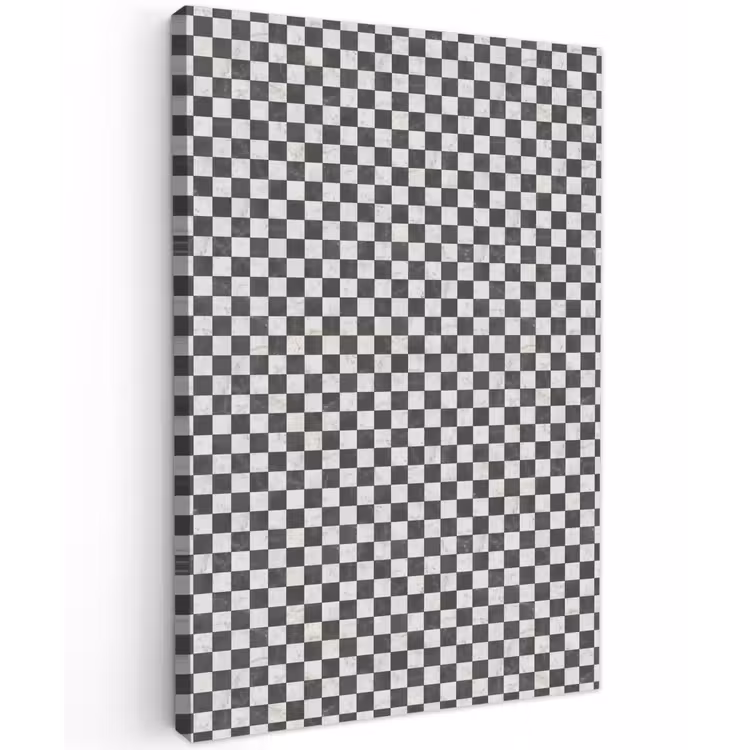 Marmer - Patroon - Grijs Tuinposter op houten frame 2 cm dik klein 841 -3d