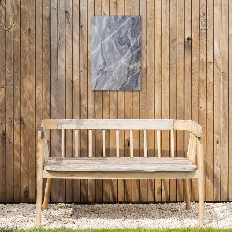 Marmer - Ader - Patroon - Abstract - Grijs Tuinposter op houten frame 2 cm dik klein -sfeer4