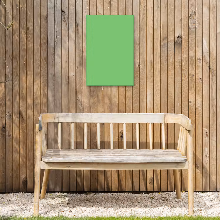 Meadow - Green - Groen Tuinposter op houten frame 2 cm dik klein 841 -sfeer4