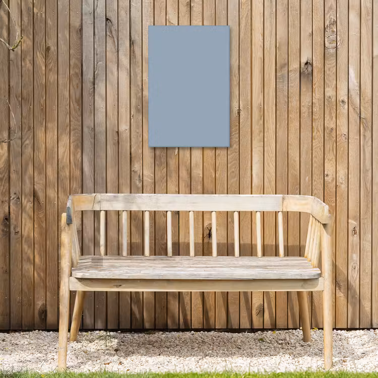 Mellow - Breeze - Blauw Tuinposter op houten frame 2 cm dik klein 841 -sfeer4