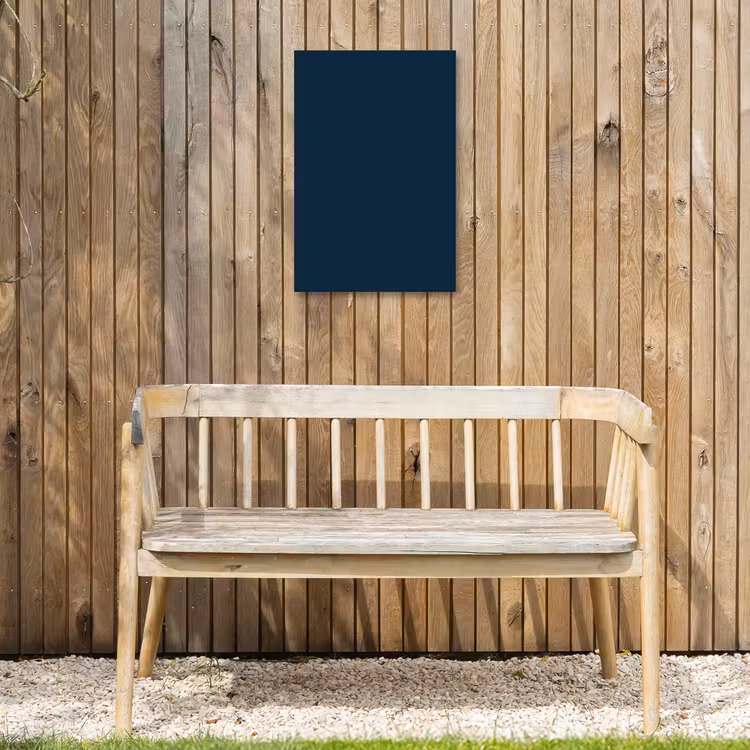 Midnight - Blue - Blauw Tuinposter op houten frame 2 cm dik klein 841 -sfeer4