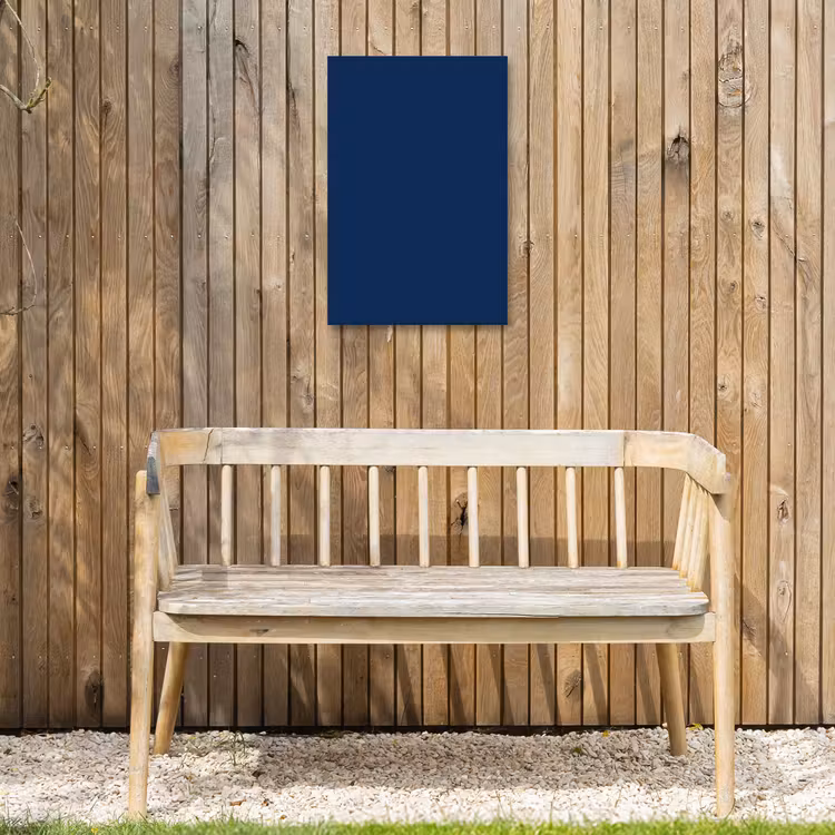 Midnight - Navy - Blauw Tuinposter op houten frame 2 cm dik klein 841 -sfeer4