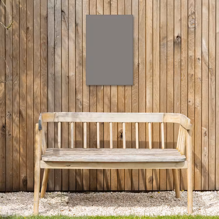 Mineral - Grey - Grijs Tuinposter op houten frame 2 cm dik klein 841 -sfeer4