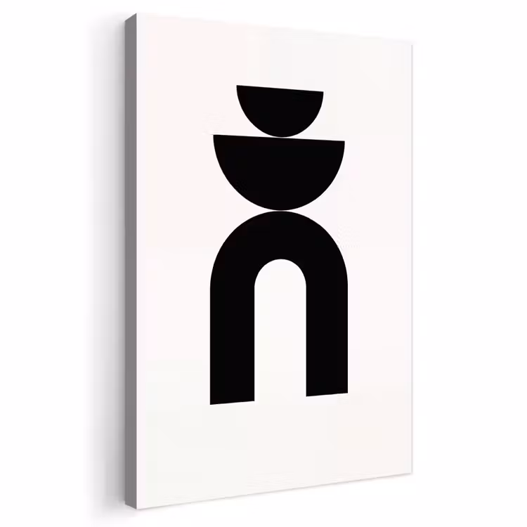 Outdoor Canvas Print - Minimalist - Art - White - Minimalistisch - Kunst - Wit Tuinposter op houten frame 2 cm dik klein