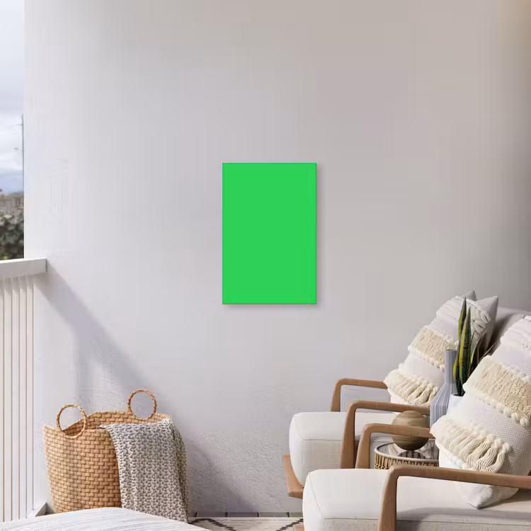 Mint - Green - Groen Tuinposter op houten frame 2 cm dik klein 841 -sfeer1