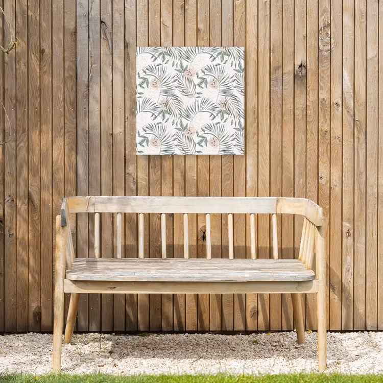 Monstera - Palmblad - Jungle - Tropisch Tuinposter op houten frame 2 cm dik klein -sfeer4