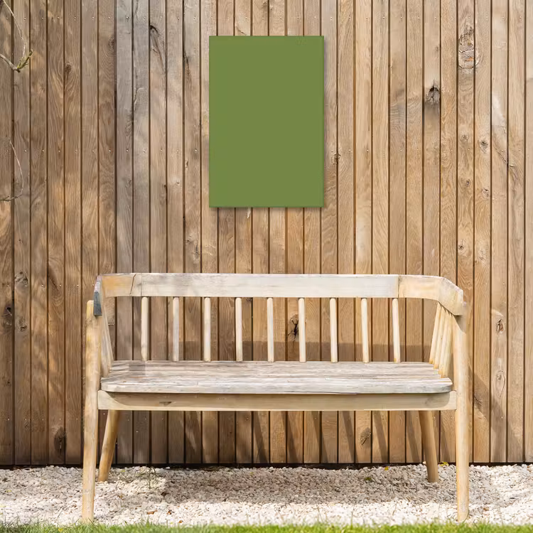 Moss - Green - Groen Tuinposter op houten frame 2 cm dik klein 841 -sfeer4